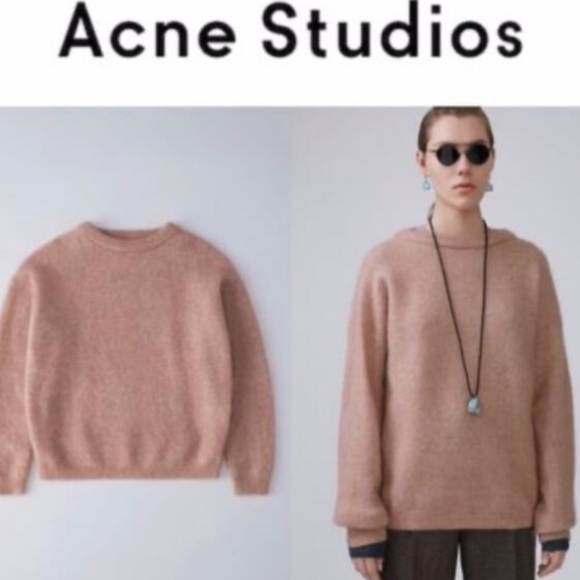 Acne Studios Sweaters - ACNE STUDIOS Mohair Dramatic Sweater in Pink Size XS